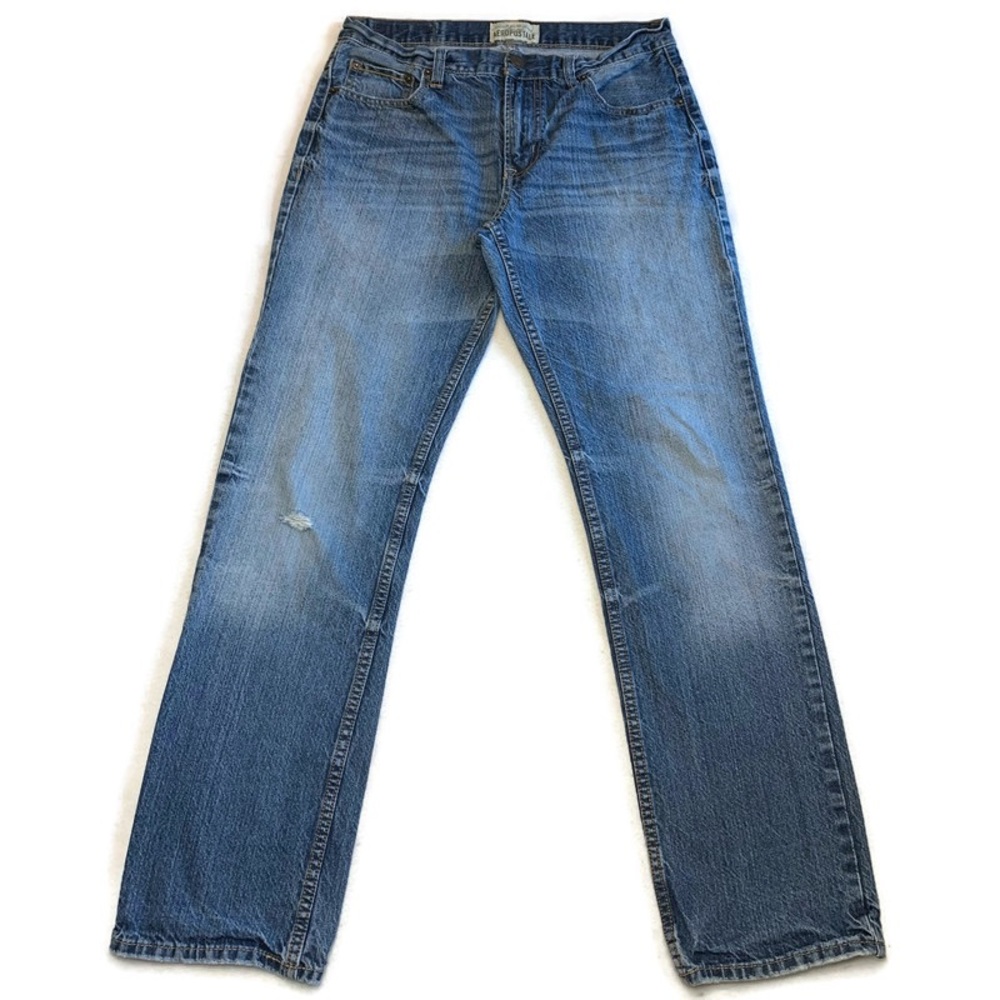 Aeropostale Essex Regular Fit Straight Leg Jeans